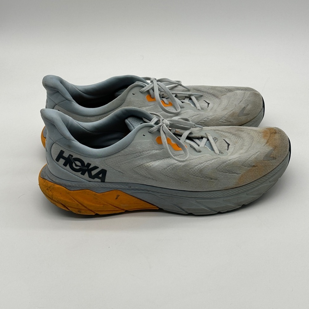 Hoka One One Mens Arahi 6 1123194 PABF Blue Running Shoes Sneakers‎ Size 14D